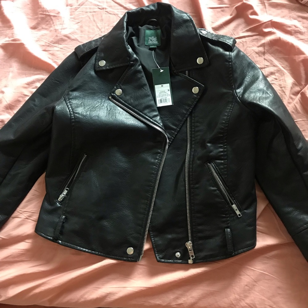 Wild Fable Leather Jacket Size Medium